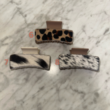 Cowhide Butterfly Hairclips