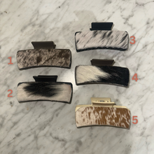 Cowhide Butterfly Hairclips