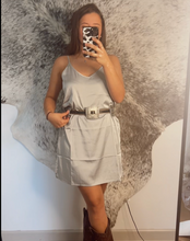 Silver Slip Dress