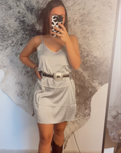 Silver Slip Dress