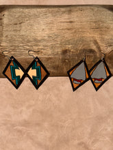 Hand Tooled Leather Earrings