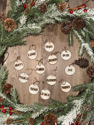 Cowhide Christmas Ornament Set
