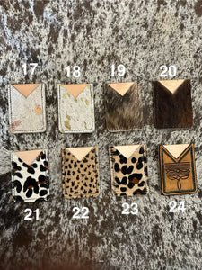 Leather Stick on Phone Wallets