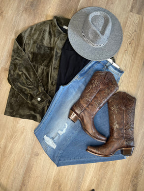 Velvet Rodeo Shacket