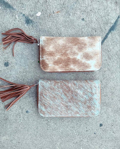 Cowhide With Mirror Wallet