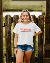 Wranglin' Kids & Cattle Print Graphic Tee