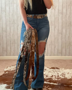 Brown Cowhide Belts
