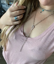 Lightening Bolt Lariat Necklace
