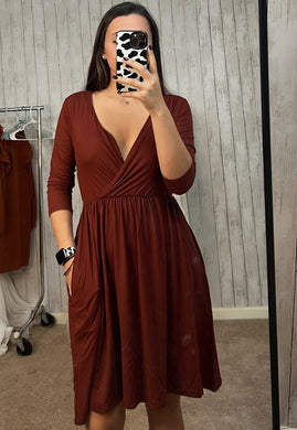 Dark Rust Dress
