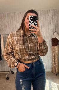 Plaid Crop Top