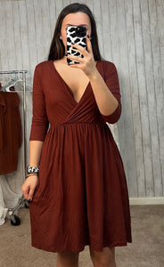 Dark Rust Dress