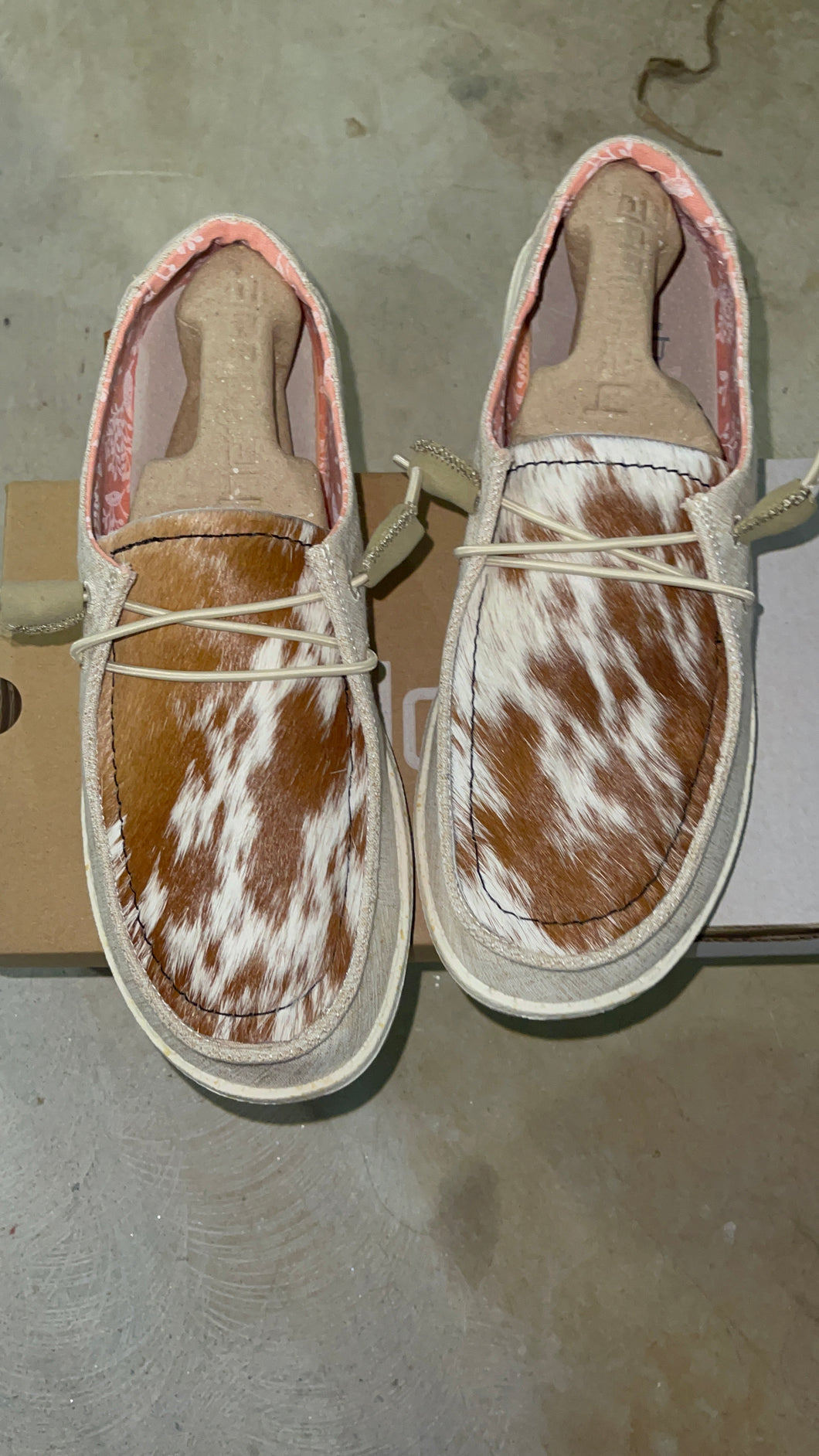 PREORDER Brown Cowhide Hey Dudes – Southern Belles and Shotgun Shells