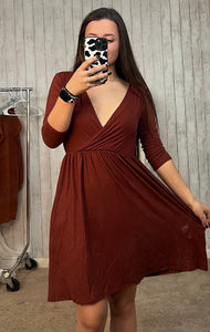 Dark Rust Dress